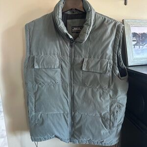 Men's Vintage Gray Quilted Puffer Vest